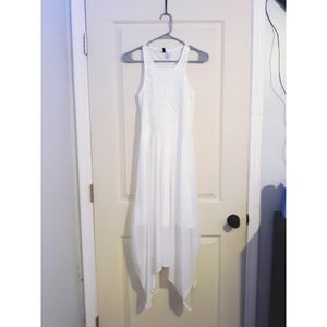 Divided Lace & sheer Midi Sundress, Size 6